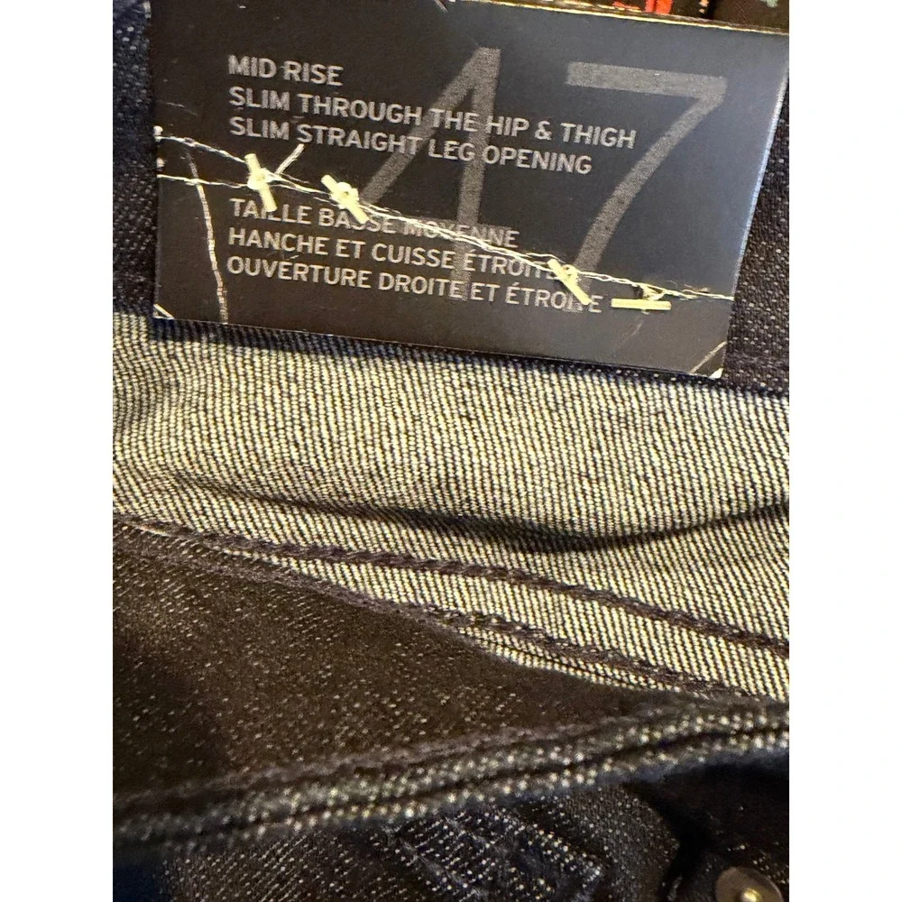 NWT Gap 1969 Slim Straight Jeans Womens 12/31 Dark Indigo Mid Rise Stretch Denim